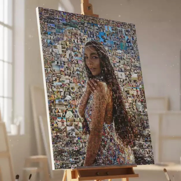Портрет из фотографий на заказ